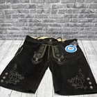 Sch  neberger Men s Bavarian Lederhosen Dark Brown  Oktoberfest Leather Trousers