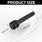4 Pcs Car Door Lock Knobs  1 93  X 0 47  Aluminum Alloy Inner Black
