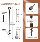 18 Inch Spiral Ground Anchors 8 Pack Black With Folding Ring