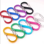 Carabiner Clips Double Sided Snap Hook Metal Aluminum S Shape Key Keyring 1 10x