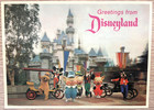 Disneyland 3d Lenticular Postcards From 1966 Set Of 4 New