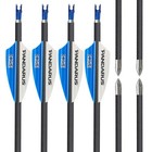 12x Pure Carbon Arrow Id4 2mm Sp200-1500 Pandarus Archery Bow Sport Competition
