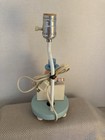 Vintage Hand-painted Wooden Humpty Dumpty Child s Nursery Lamp W out Shade