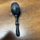 Vintage Antique Turned Wooden Sock Darner Egg Black Old Darning Sewing Wood 6   