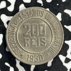 1930 Brazil 200 Reis Lot c1682 High Grade  Beautiful 
