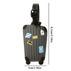 Travel Luggage Tag Cartoon Gel Suitcase Address Holder Boarding Portable Label    