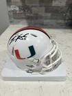Carson Beck Miami Hurricanes Signed White Mini Helmet Beckett Witnessed