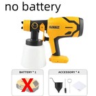Dewalt 800ml Cordless Electric Paint Spray Gun Portable Power High  Hvlp Sprayer
