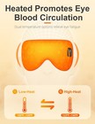 Silk Cordless Heated Eye Mask  Fast Heat Electric Warm Compress For Dry Eye