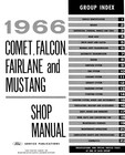 1966 Ford Comet  Falcon  Fairlane  Mustang Shop Manual