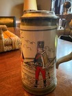 Vintage Beer Stein German With Pewter Lid Made In Germany