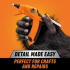 Gorilla Dual Temp Hot Glue Mini Gun Comfort Long Nozzle  12 Watts New