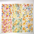 Colorful Spring Flower Paper Sheets Scrapbooking Junk Journals Collage