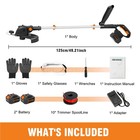 3-in-1 Electric Cordless Grass Trimmer Strimmer Garden Edger Cutter W  2 Battery