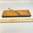 Vintage Pratt   Co  Wood Molding Plane Single Iron Curved Blade   Bottom  6 Usa