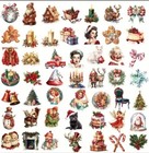 10pcs Vintage Christmas  1 Stickers- Scrapbook  Journal  Diy Crafts   Cards