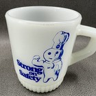 Vintage Pillsbury Doughboy Strong On Safety Mug Anchor Hocking Fire King Cup