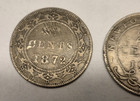 Canada Newfoundland 1872 20 Cent  1917  1917  1917 25 Cents  lot Of 4 Coins 
