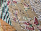 Antique vintage Quilt Hand Stitched Great Shape Western Theme 100  X 80  Large
