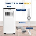 Serenelife Single Duct Portable Air Conditioner - 8000 Btu Cooling  ashrae 