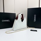 White Lambskin Quilted Bag Gold   tone Chain Women Handbag Shoulder Crossbody