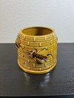 Vintage Ceramic Bee Planter Brown Honeycomb Pot 3   x3    Embossed Succulent