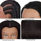 Mannequin Head With Human Hair 100  Real 14 Inch  pack Of 1   Black 