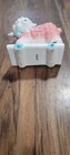Vtg Ceramic Lamb Planter For Baby Girl - Made In Japan
