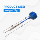 12-pack Pro 24g Steel Tip Darts Set With Aluminum Shafts flights  dart Sharpener