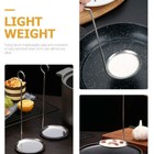 2pcs Restaurant Cake Frying Metal Handle Spoon Frying Food Spoon Snack