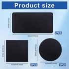 Gosknor 6pcs Trampoline Patch Repair Kit  3 Styles Patches Medium  Black