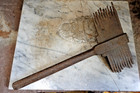 Antique Blacksmith Stone Mason  crandall  Rock Quarry Hammer   Smoothing Chisel