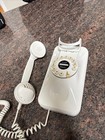 Rare Push Button Dial Style Wall Phone white In Color  Grand Wall Phone 