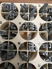 Kingsley Hot Foil Stamp Machine  Type Set Labeled Beverly Cooper Lower Case
