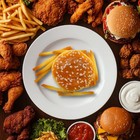 Artificial Hamburger 12 Fake French Fries Realistic Food Display Photo Props Set