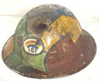 Wwi Painted M1917 Painted Camouflage Dough Boy Helmet 167