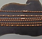 Solid Copper Ball Chain Necklaces   3 2mm Bead    Round   Faceted   Or Ball  bar