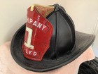 Fire Helmet - Leather Presentation - Phenix Tech - Excellent Condition 