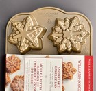 Williams Sonoma Nordic Ware Snowflake Cakelet Pan 6 Mini Cakes Cast Aluminum New