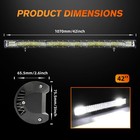 Led Light Bar 42 Inch 1200w Spot Flood Combo Triple Row Led Off Road   4  Pods