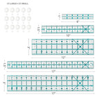Sewing Ruler 5 Piece Quilting Rulers 3 X17 Inch 1 5 X17 Inch 3 X12 Inch 1 5 X10