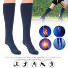 6-pairs Copper Compression Socks 20-30mmhg Graduated Support Mens Womens S-xxl