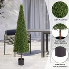 5 9ft Faux Artificial Boxwood Topiary Tree Plant Potted Trees Decorations 1pcs
