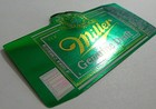 Miller Brewing Miller Genuine Draft  Green 3-leaf Clover Beer Label Wi 12oz