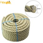3 4 Inch    100 Feet 3 Strand Twisted Rope Pp Manila Rope  Wear Resistant
