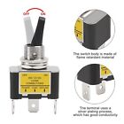 Blue Led Light 3pin Rocker Toggle On off Switch 30a 12v For Car Boat Marine Lot