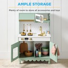 Best Choice Products Kids Pretend Play Cottage Kitchen Wooden Toy Set
