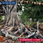 10pcs Halloween Skeleton Decoration  Skeleton Hands Yard Lawn Stakes