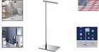 Elegant Chrome Toilet Tissue Holder - Weighted Base For Stability  Freestanding