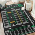 Car Parking Lot Play Rug Kids Tummy Time Non-slip Crawling Mat Educational Toy